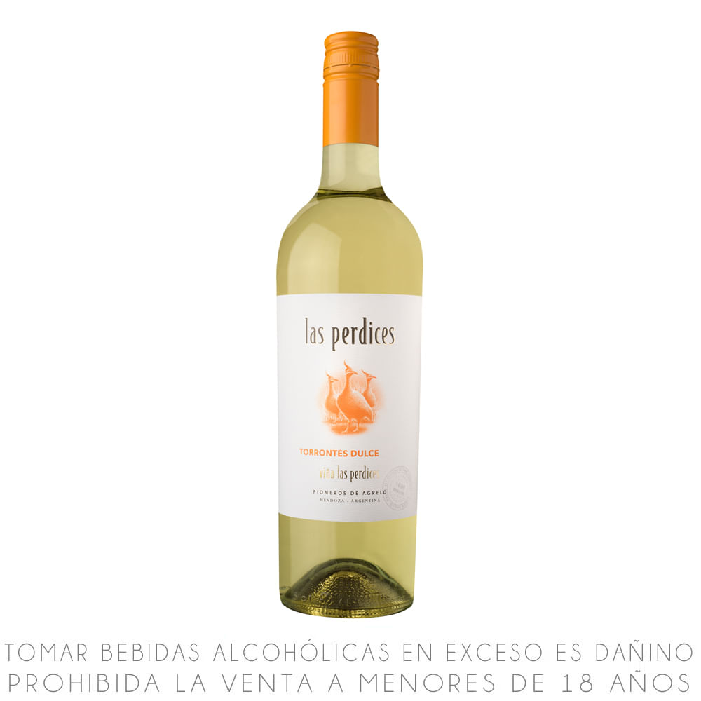 Vino Blanco Torrontés Dulce Las Perdices Botella 750ml