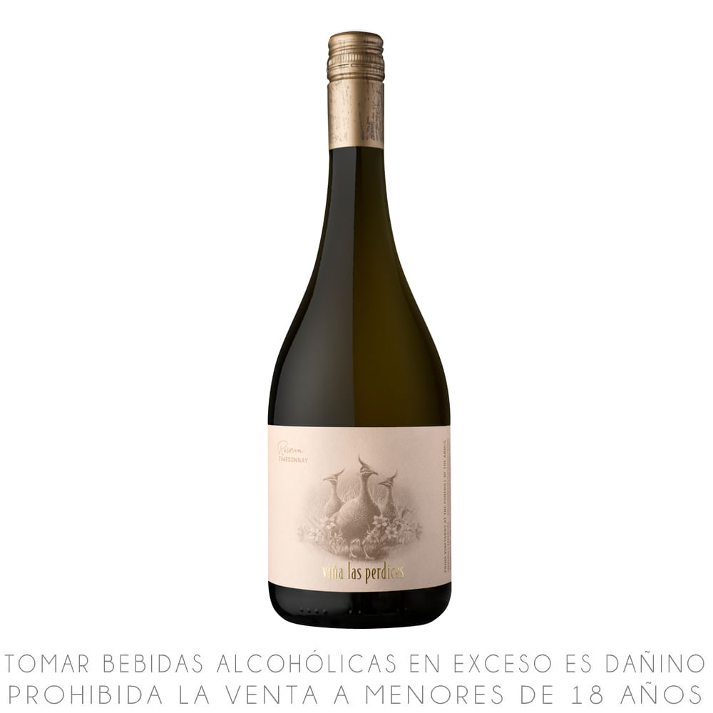 Vino Blanco Chardonnay Las Perdices Reserva Botella 750ml
