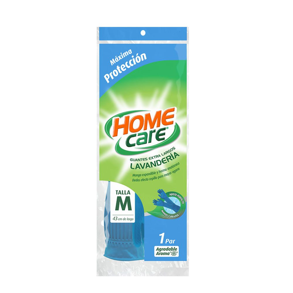 Guantes para Lavandería Home Care Extra Largos Talla M