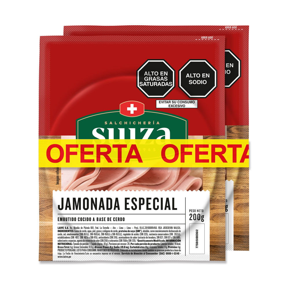 Twopack Jamonada Especial Suiza 200g