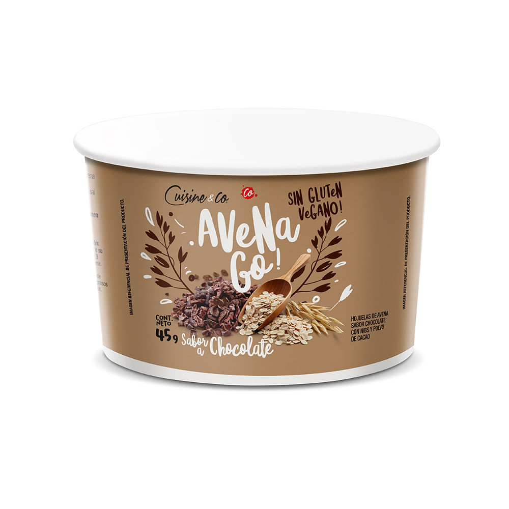 Avena Instantánea Cuisine & Co Chocolate 45g