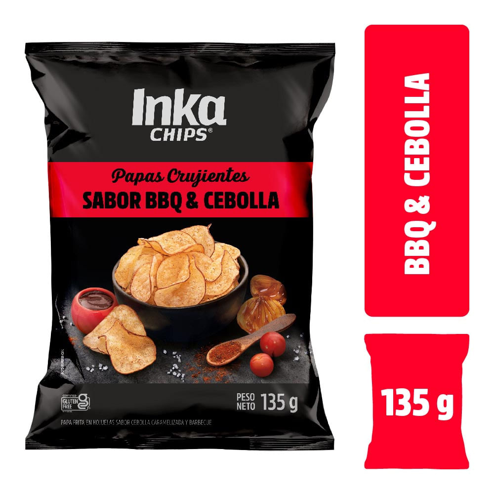 Papa en Hojuelas Inka Chips BBQ y Cebolla 135g