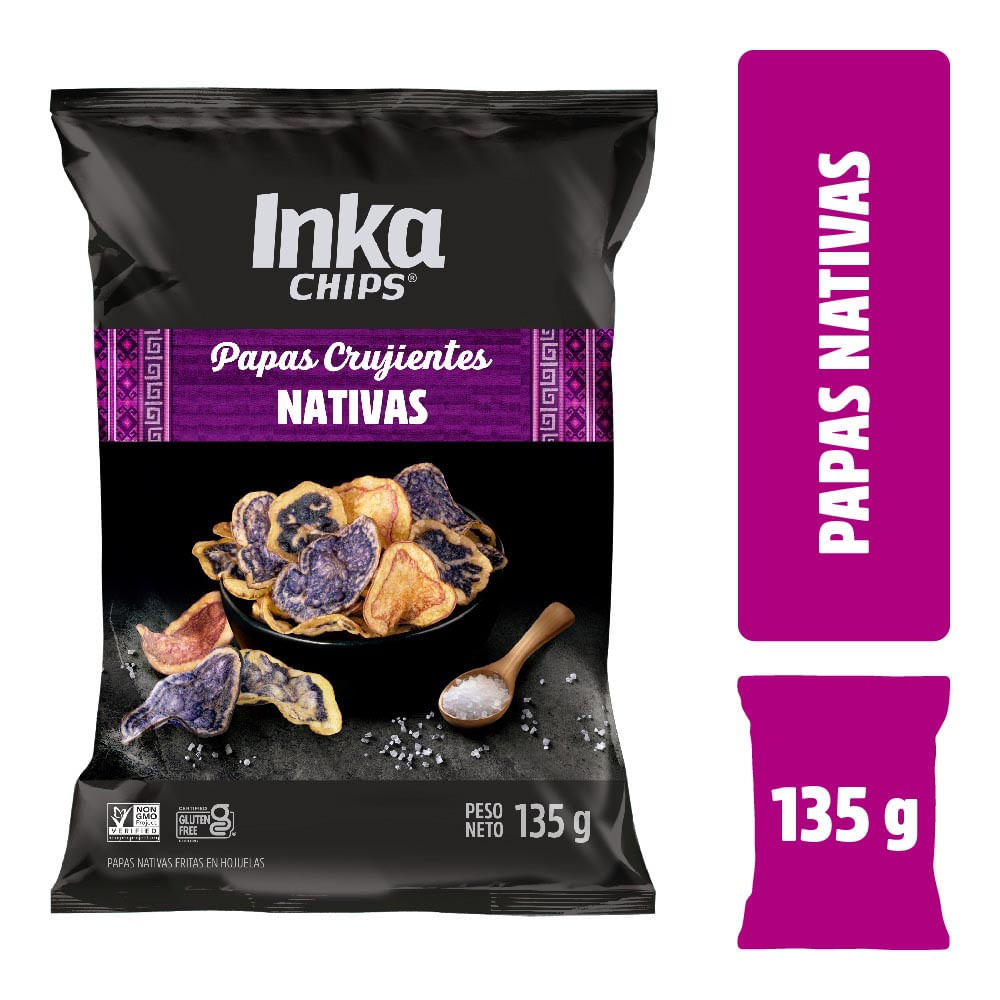Papas Nativas en Hojuelas Inka Chips 135g
