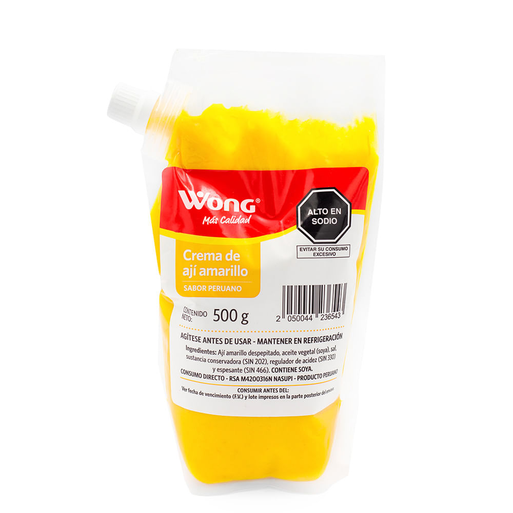 Crema de Ají Amarillo Wong 500g