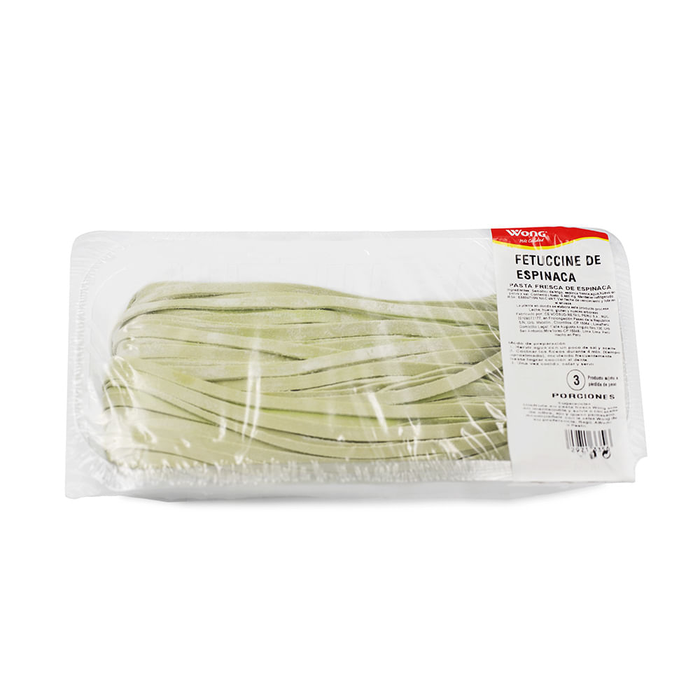 Fetuccini de Espinaca Wong 480g
