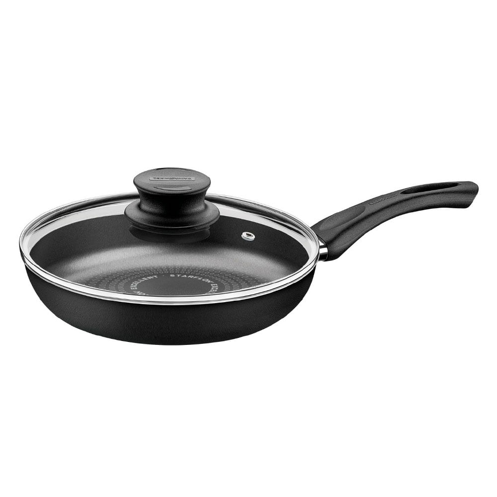 Sartén con Tapa Tramontina Paris Negro 26cm