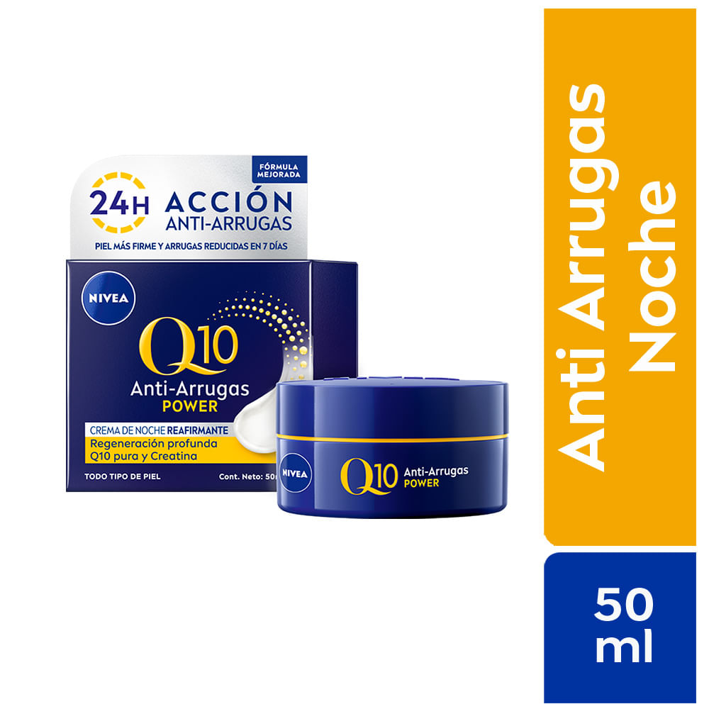 Crema Anti Arrugas de Noche Nivea Q10 Power 50ml