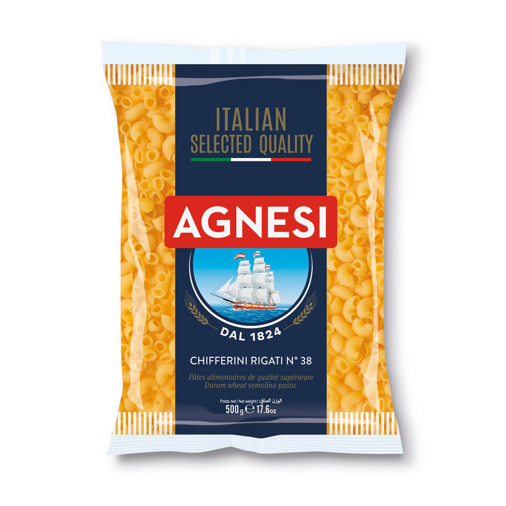 Pastina Chifferini Rigati N38 Agnesi 500g