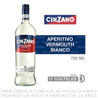 Vermouth Cinzano Bianco Botella 750ml