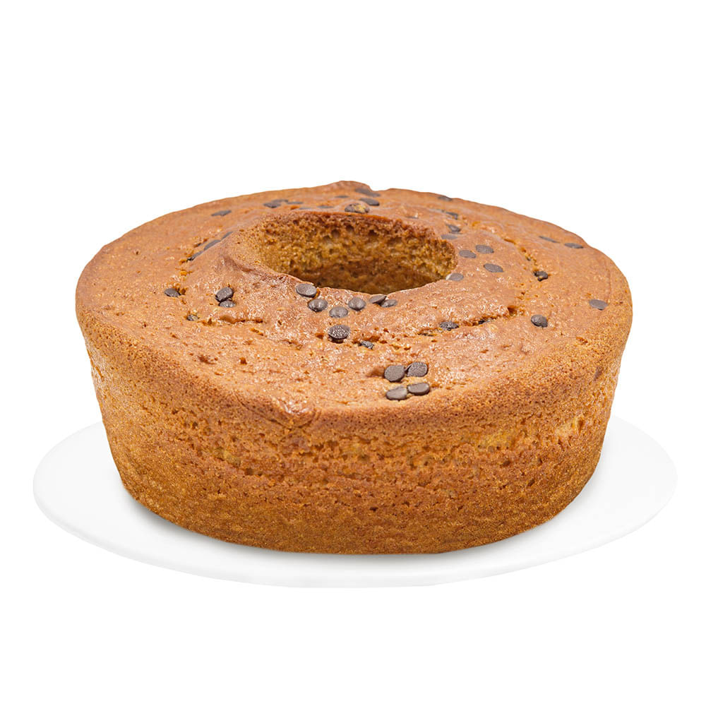 Keke de Plátano con Choco Chips Redondo