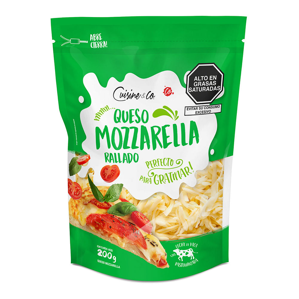 Queso Mozzarella Cuisine & Co Rallado 200g