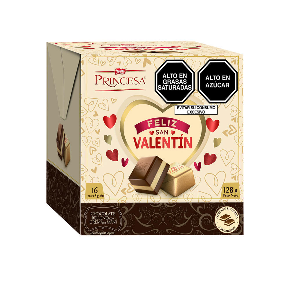 Bombones con Crema de Maní Princesa 16un