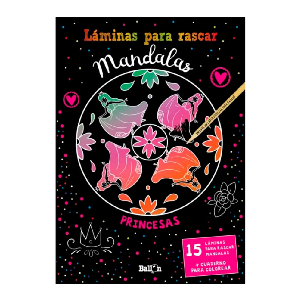 Libro Laminas para Rascar Mandalas