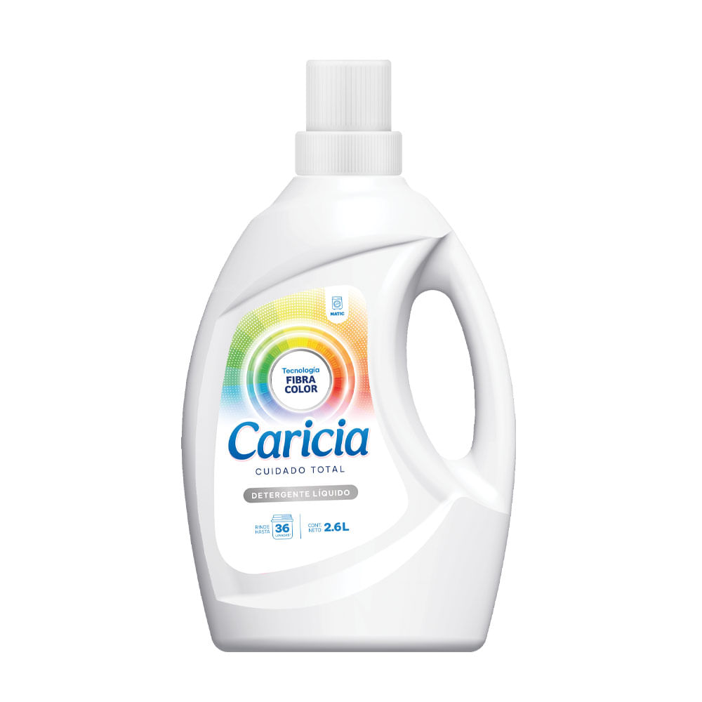 Detergente Liquido Caricia Total Care 2.6L