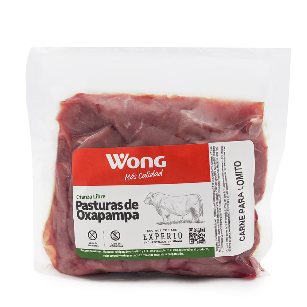 Carne para Lomito Wong Pasturas de Oxapampa x kg