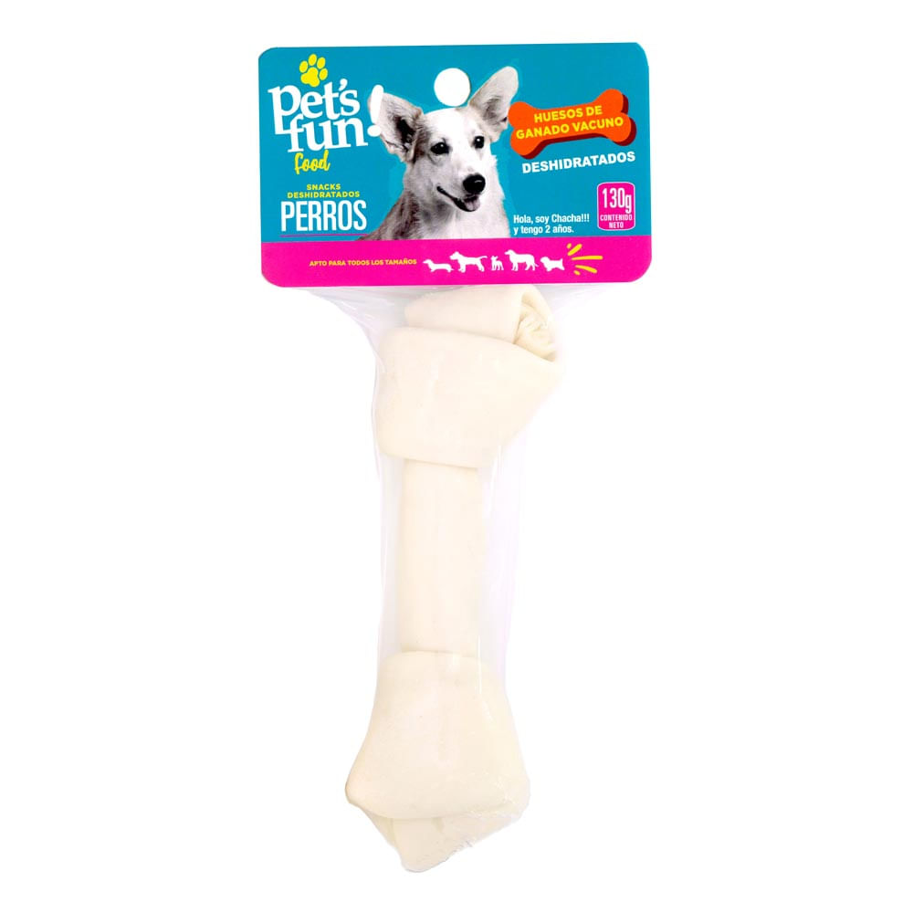Hueso de Ganado Vacuno Deshidratado Pet's Fun 130g