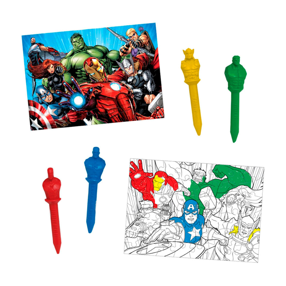 Rompecabezas Doble Vista Avengers 48 Piezas