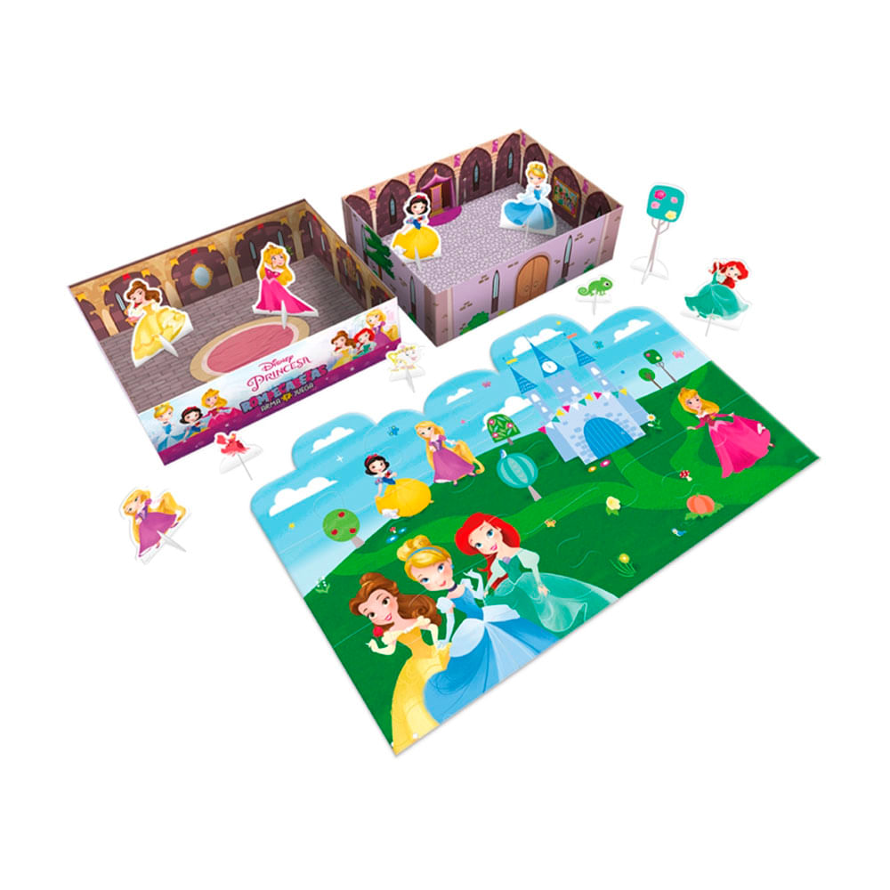 Rompecabeza Arma y Juega Princesa Disney