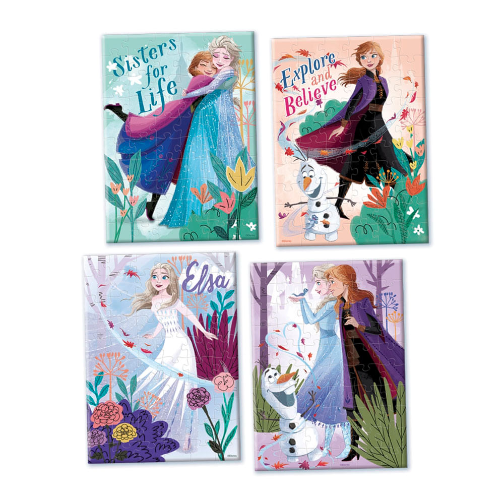 Rompecabezas 4 en 1 Frozen Disney
