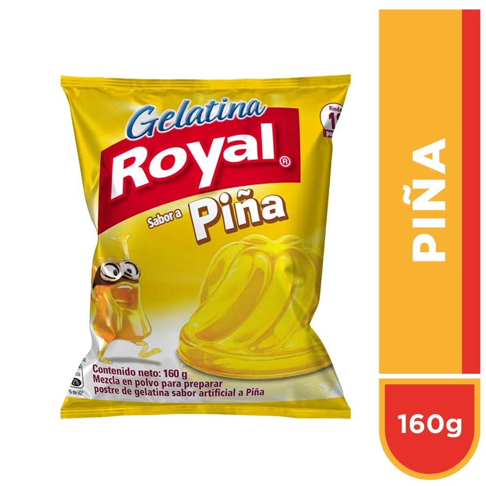 Gelatina en Polvo Royal Sabor Piña 160g