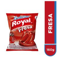 Gelatina en Polvo Royal Sabor Fresa 160g