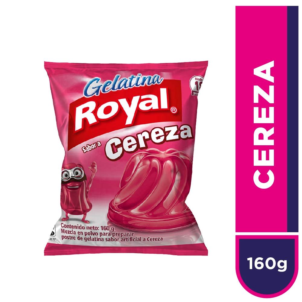 Gelatina en Polvo Royal Sabor Cereza 160g