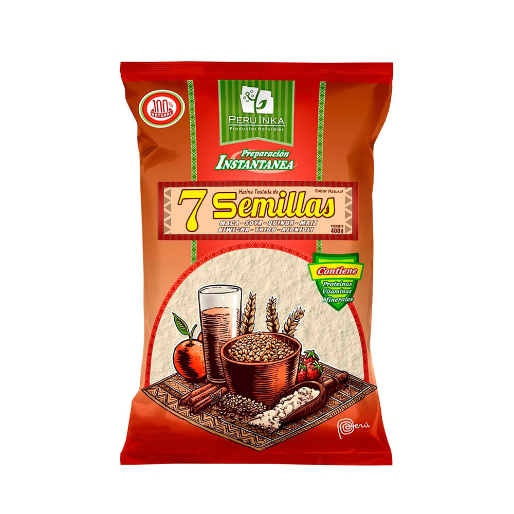 Harina Instantánea 7 Semillas Peru Inka 400g