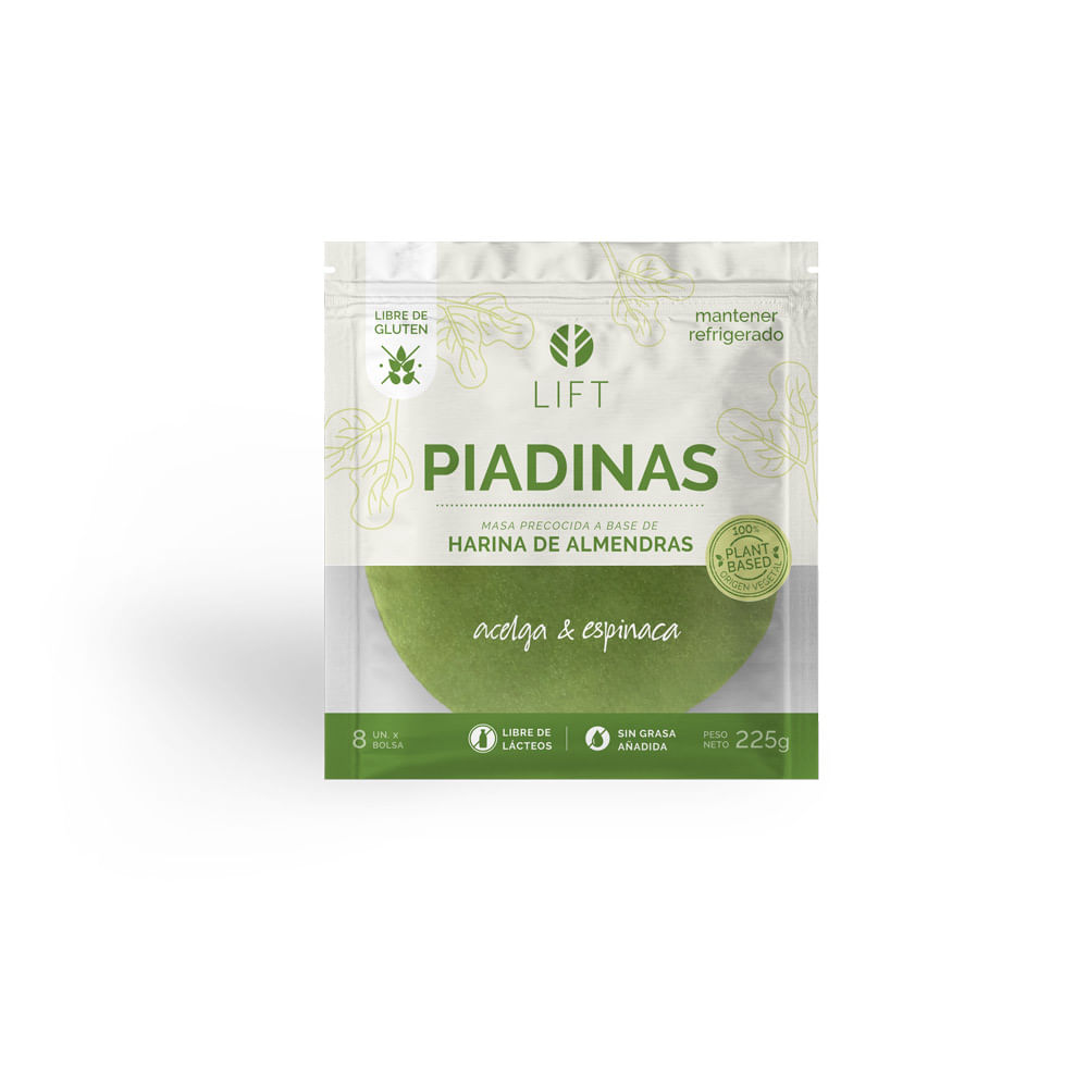 Piadinas Verdes Lift 8un