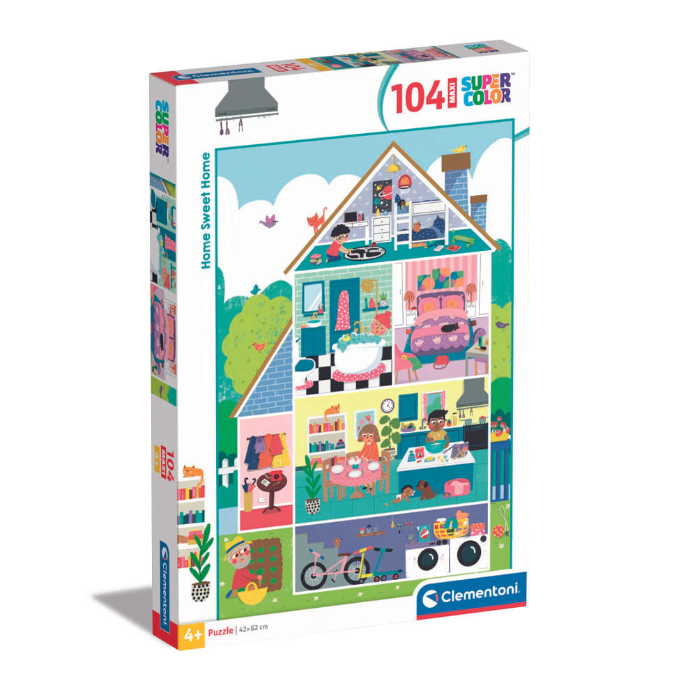 Rompecabeza Clementoni 104 Piezas Home Sweet Home
