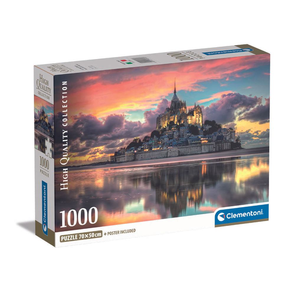 Rompecabeza Clementoni 1000 Piezas Le Magnifique Mont Saint-M.Comp