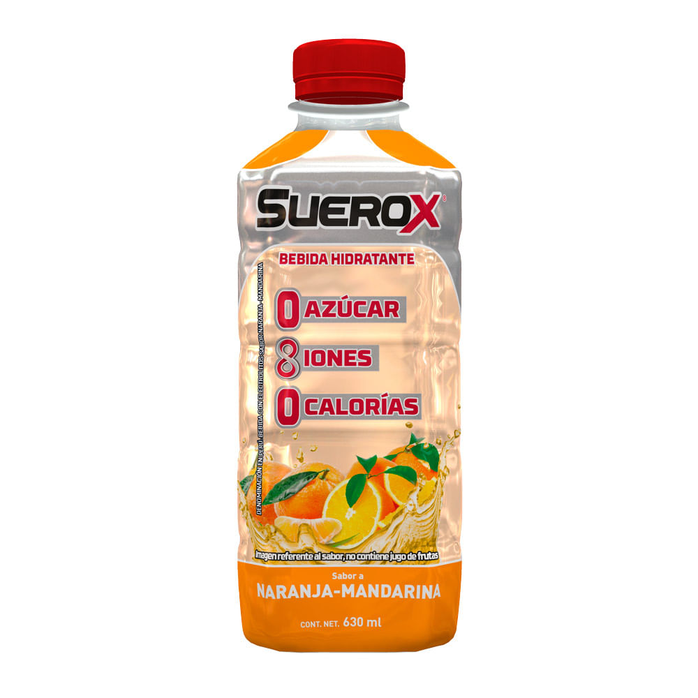 Bebida Rehidratante Suerox Sabor Naranja - Mandarina Botella 630ml