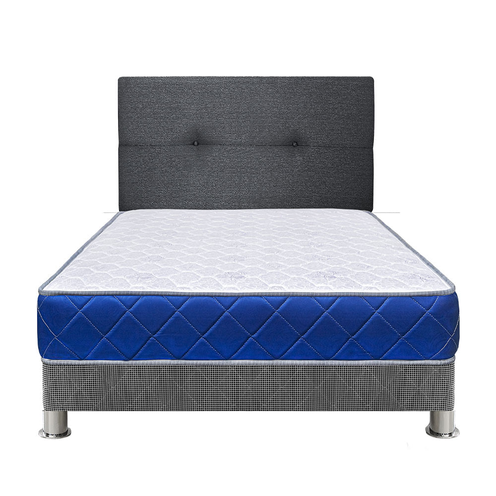 Dormitorio Forli Acqua Azul + Cabecera + Almohada 2 Plazas