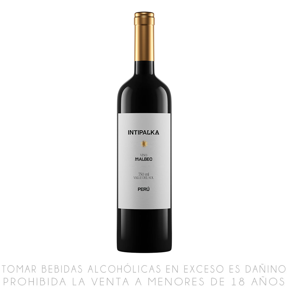 Vino Tinto Malbec Intipalka Botella 750ml