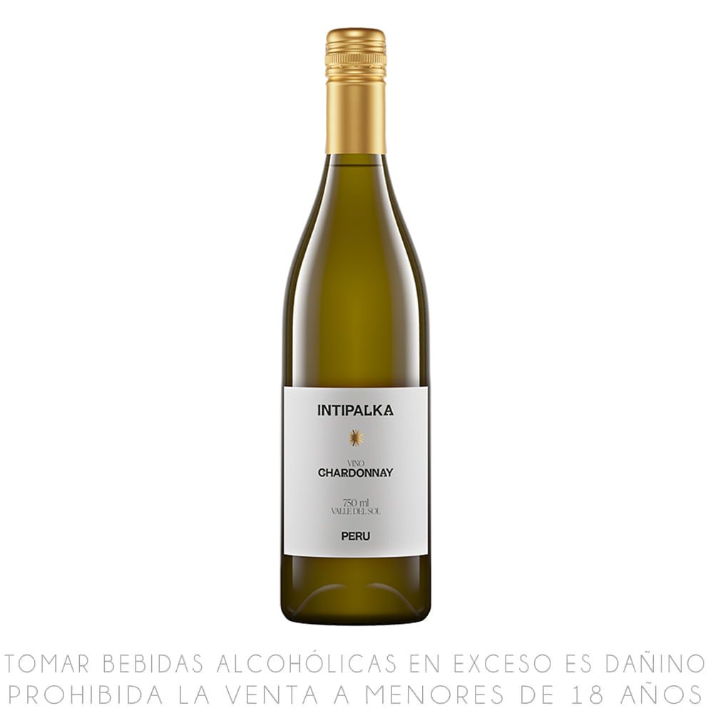 Vino Blanco Chardonnay Intipalka Botella 750ml