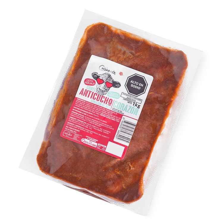 Corte Anticucho de Corazón de Res Cuisine & Co 1kg