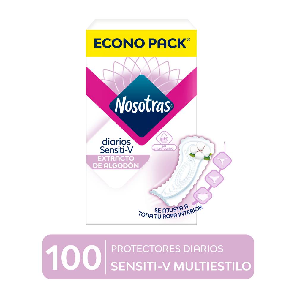 Protectores Diarios Nosotras Sensitive 100un