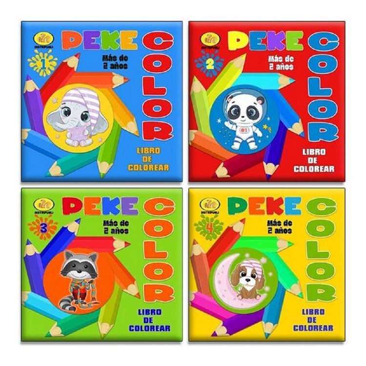 Libro-Peke-Color-Libro-de-Colorear-4-T-tulos-V-D-Distribuidores-1-351635137