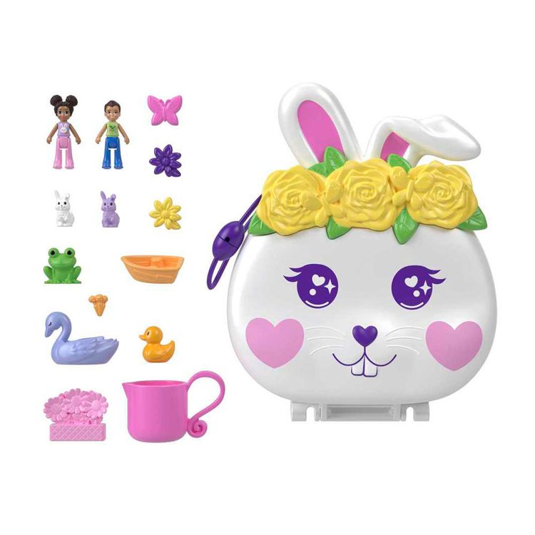 Set-de-Juego-Polly-Pocket-Compacto-Jard-n-de-Conejito-POLLY-POCKET-COMPACTO-JARD-N-DE-CONEJITO-1-351660327