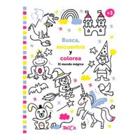 Libro Busca Encuentra y Colorea Mundo Mágico