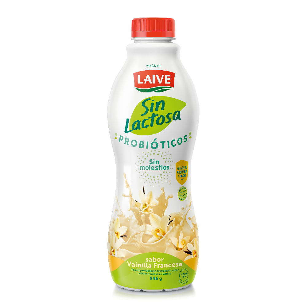 Yogurt Bebible Laive Sin Lactosa Sabor Vainilla Francesa 946g