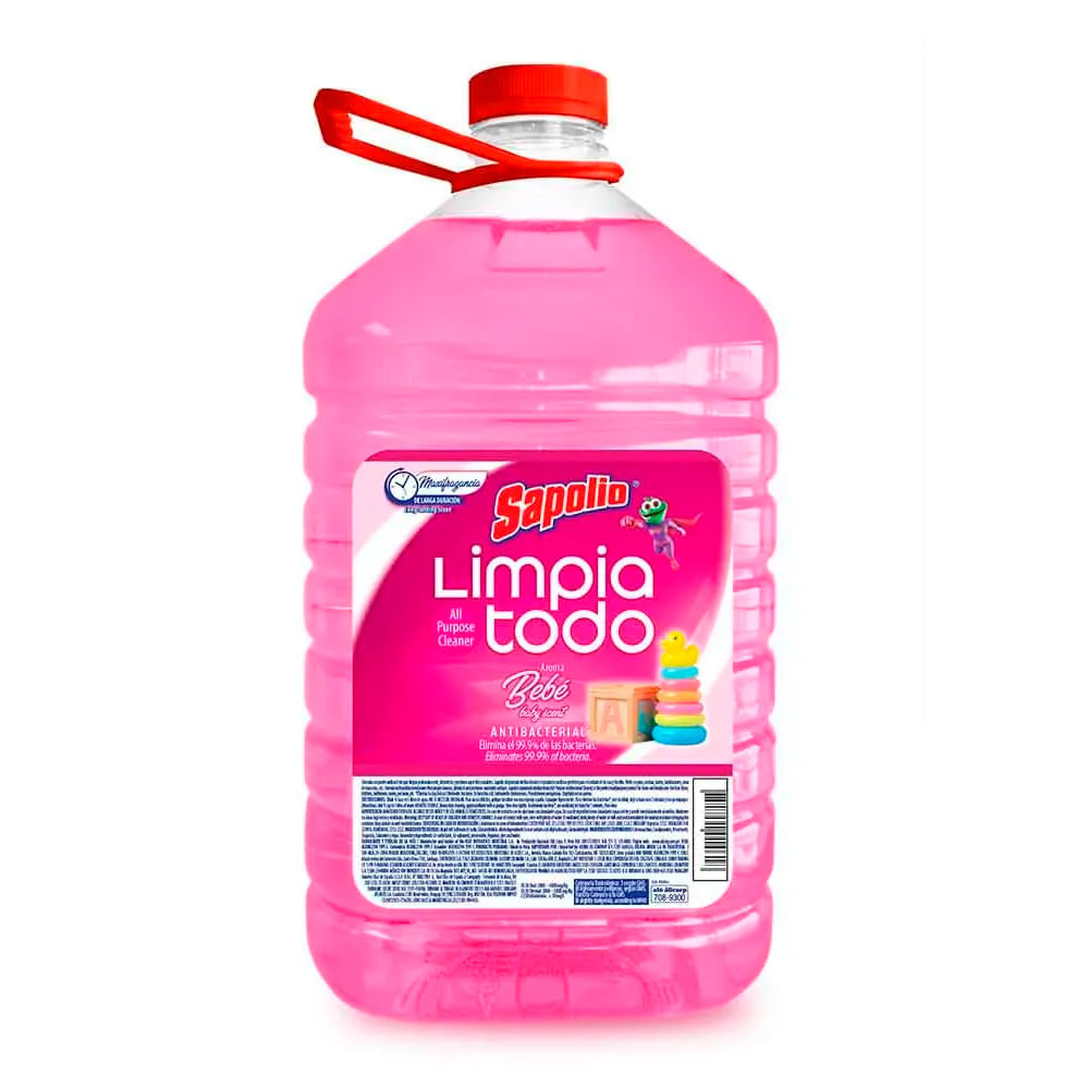 Limpiatodo Antibacterial Sapolio Bebe 4.9L