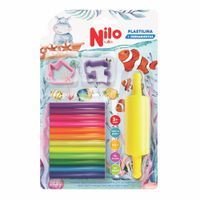 Set de Plastilinas 12 Neón + Rodillo