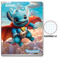 Cuaderno College 1x1 Dragoland 80 Hojas