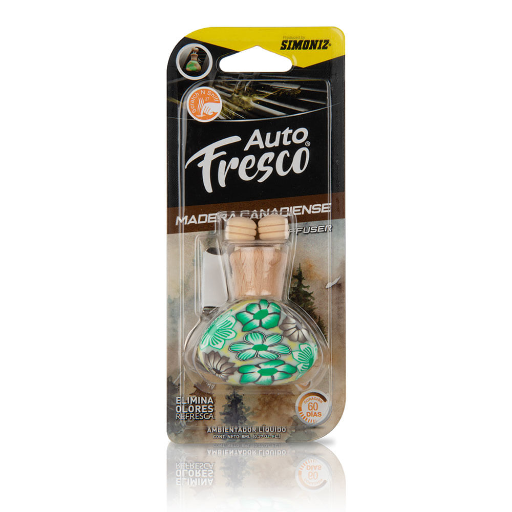 Ambientador Difusor Jar Simoniz Auto Fresco Madera Can 8ml