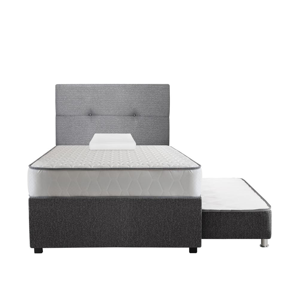 Forli Juego de Dormitorio 1.5 Plazas Elegant: Cama Diván + Cabecera + Almohada
