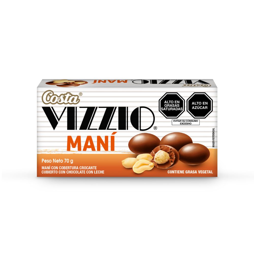 Chocolate Vizzio Maní 70g