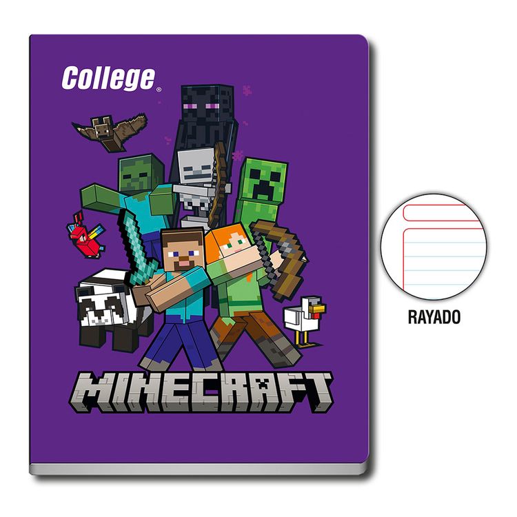 Cuaderno-College-Ray-Minecraft-80-Hojas-1-351662289