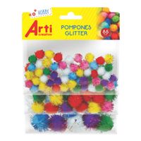 Pompones Arti Creativo Glitter