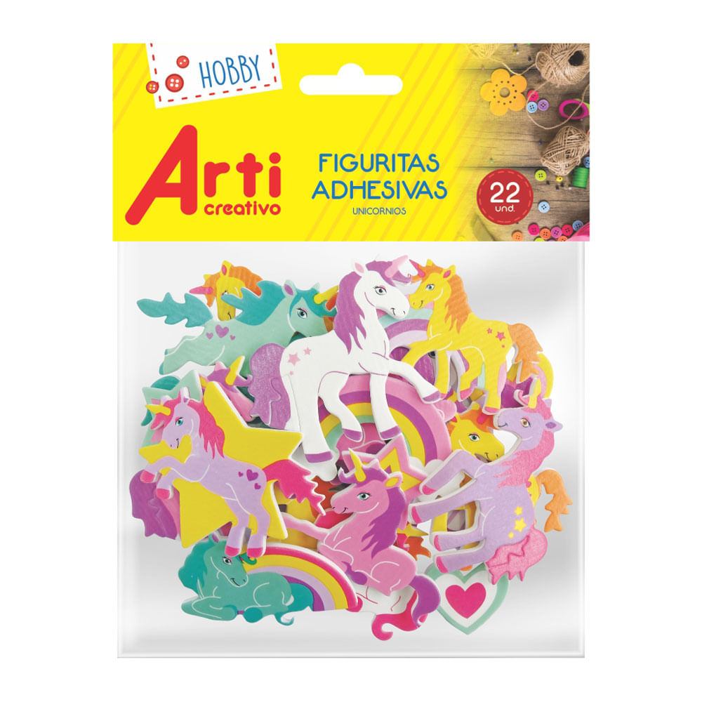 Stickers Unicornios Arti Creativo E.V.A.22un