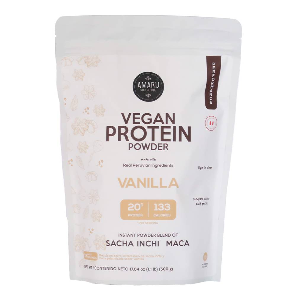 Proteína Vegana Amaru Superfoods Vainilla 500g